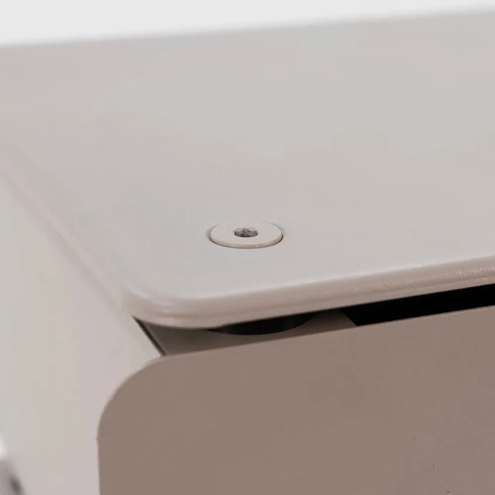 Кафяво-сив метален скрин 37x72x26 cm Joey – Spinder Design