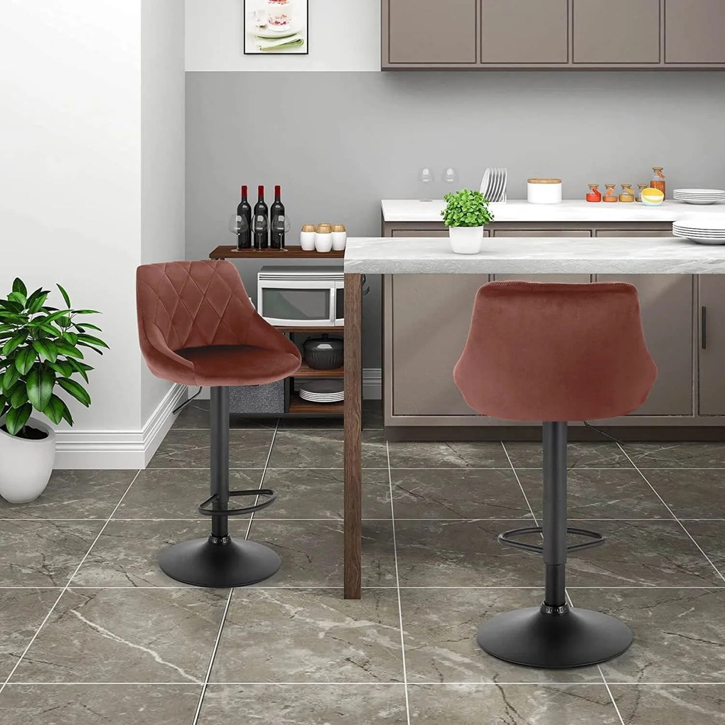 Бар стол Velluto-гнила ябълка (2) парчета