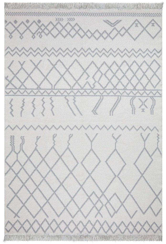 Килим (60 x 100) 23001A - Бял, Сиво Бял
Сив