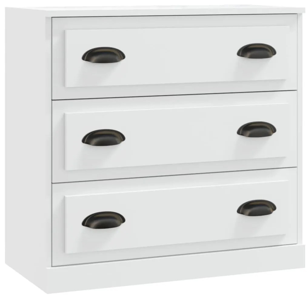 816224 vidaXL Сайдборд, бял, 70x35,5x67,5 см, инженерно дърво