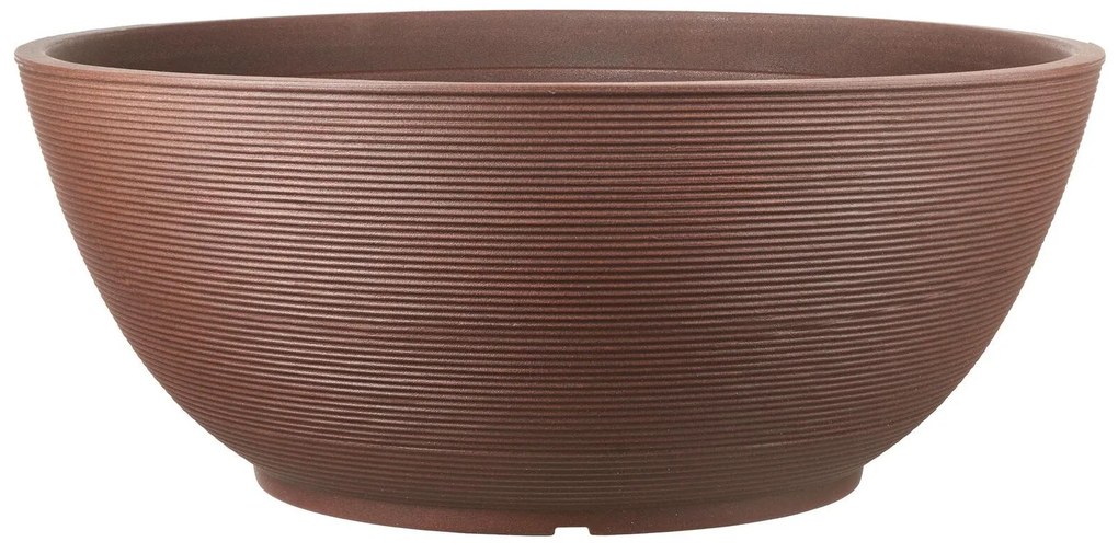 Teraplast - Кръгла  кашпа ARENA 80 - бронз