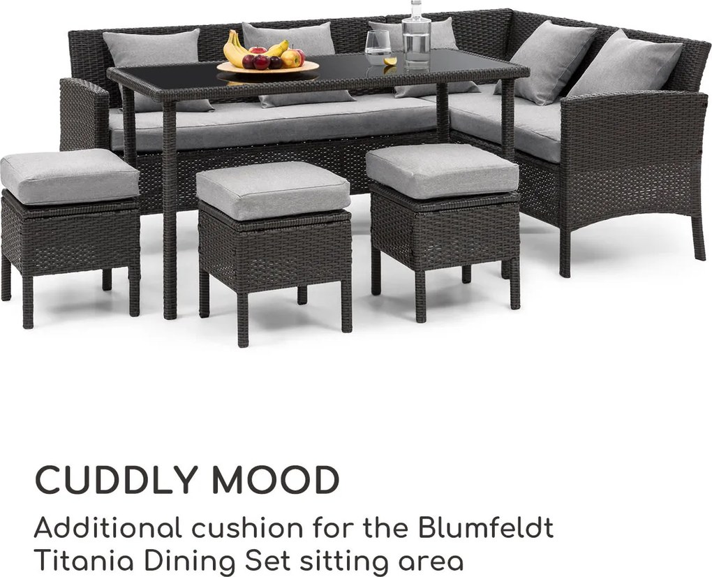 Blumfeldt Titania Pillow, възглавница, полиестер, водоотблъскваща, светло сива пъстра