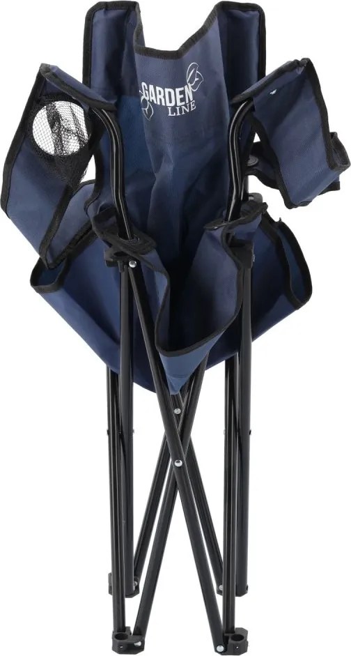 Туристически сгъваем стол син