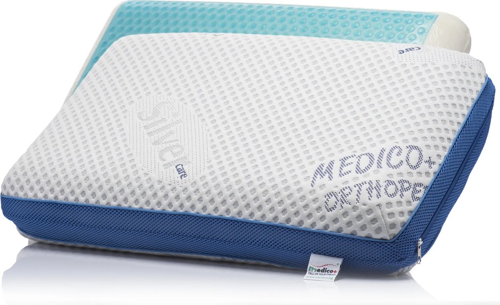 Ортопедична мемори възглавница с охлаждащ гел Medico Silver Maxcool