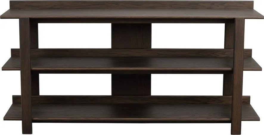 Конзолна маса с дъбов плот в тъмно естествен цвят 43x150 cm Kilian – Rowico