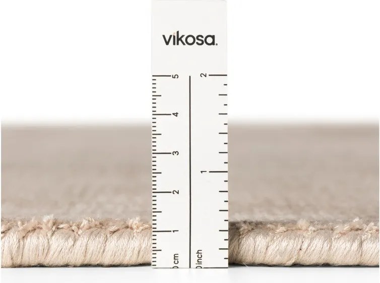 Бежов ръчно изработен килим от вискоза 200x300 cm Noemi – Vikosa
