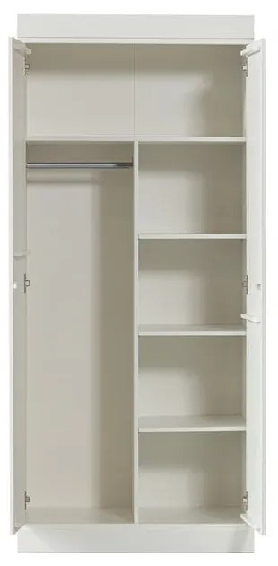 Гардероб от бял бор 77x175 cm Connect - WOOOD