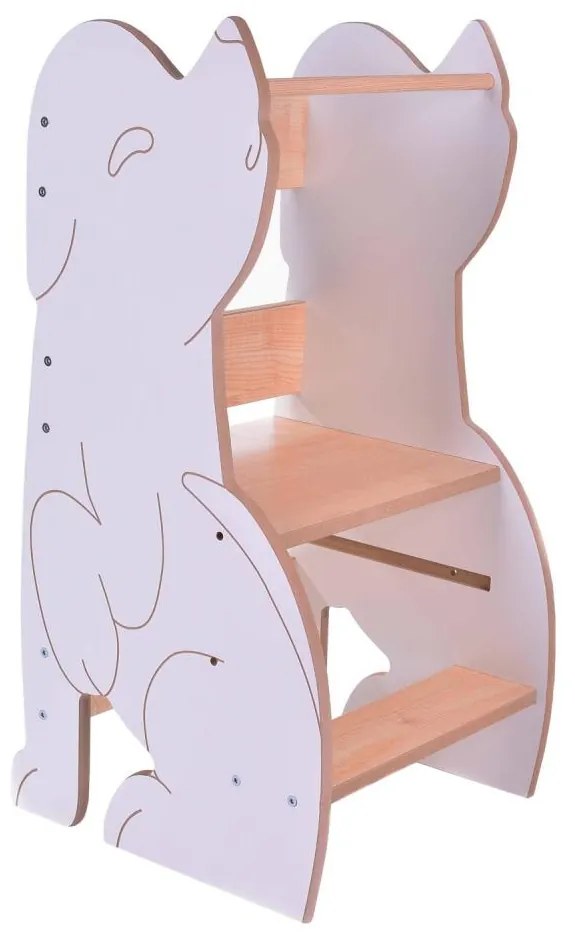 Обучителна кула WOLF бяла/клен