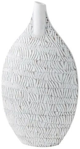 Ваза DKD Home Decor Бял Смола Модерен (32 x 13 x 57 cm)