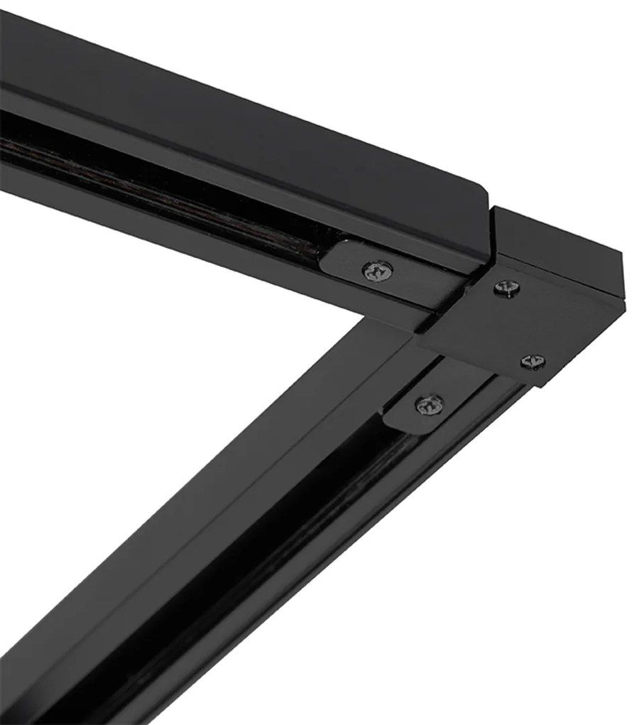 Индустриална релсова система черна с 5 прожектори 1-фазен - Suplux