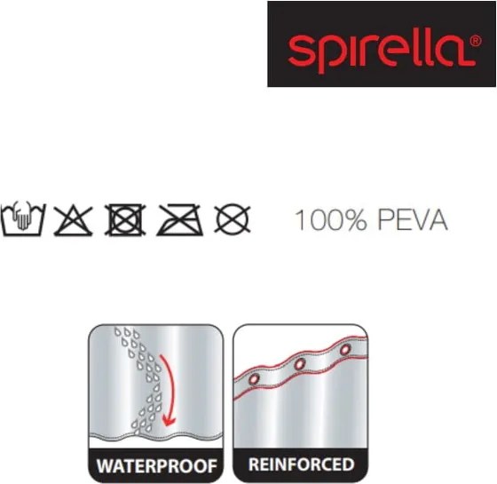 Завеса за душ 180x200 cm Kuapa – Spirella