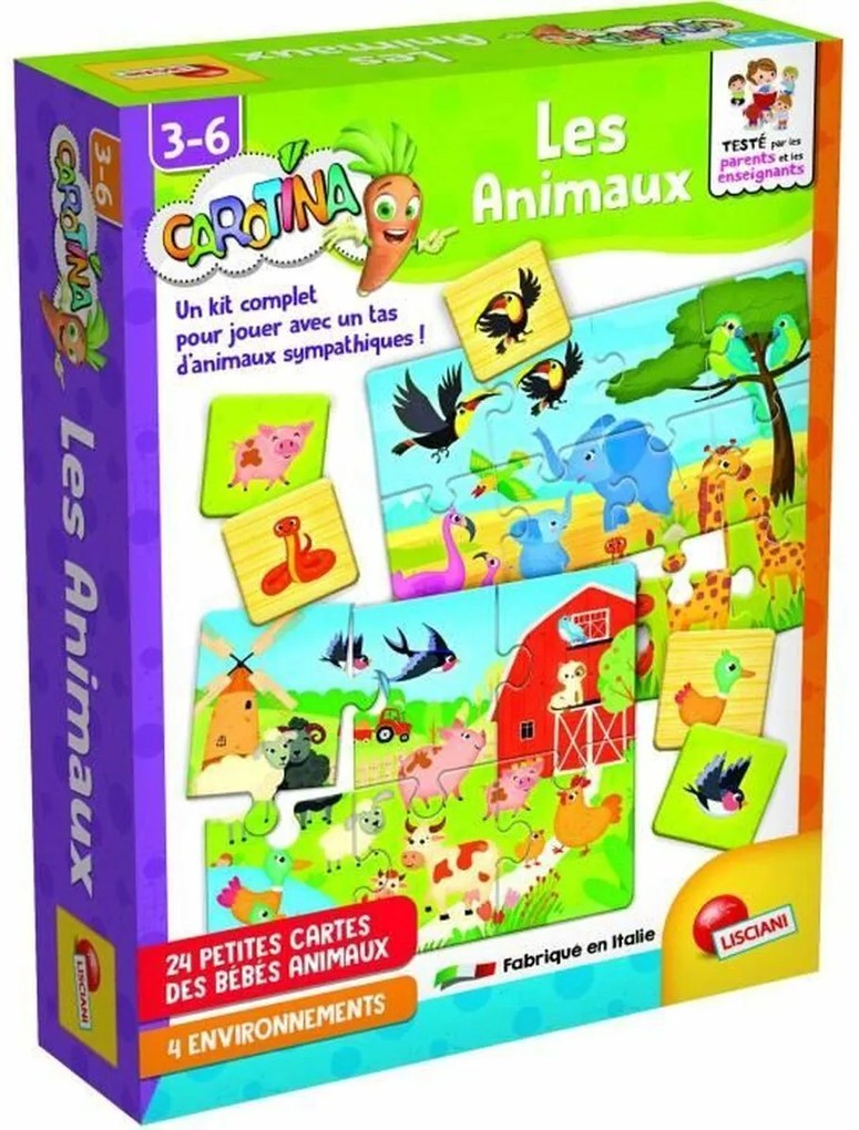 Образователна Игра Lisciani Giochi Les animaux