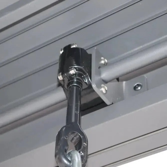 Пергола Hesperide Evonis, Алуминий и стомана, Графит, 4x3 m