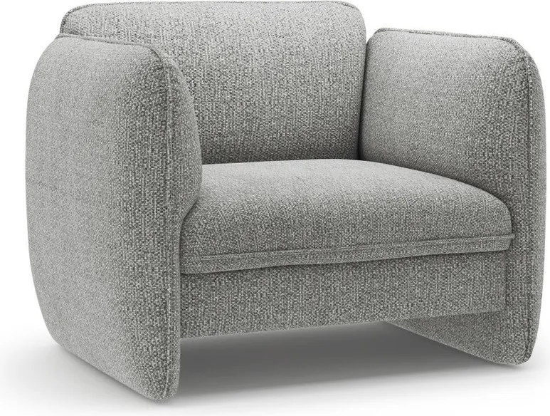 Светлосиво шенилово кресло Georgia – Micadoni