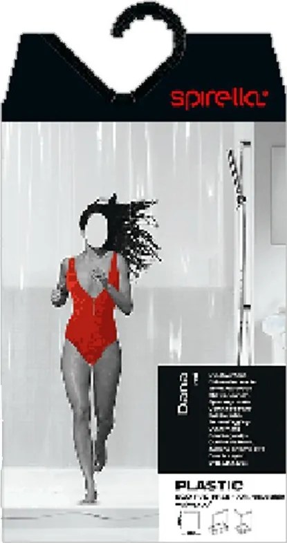 Завеса за душ 180x200 cm Dana – Spirella