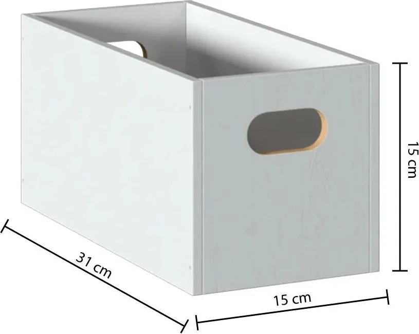 Кутия за съхранение 5five Mix & Modul, Дърво - Натурален