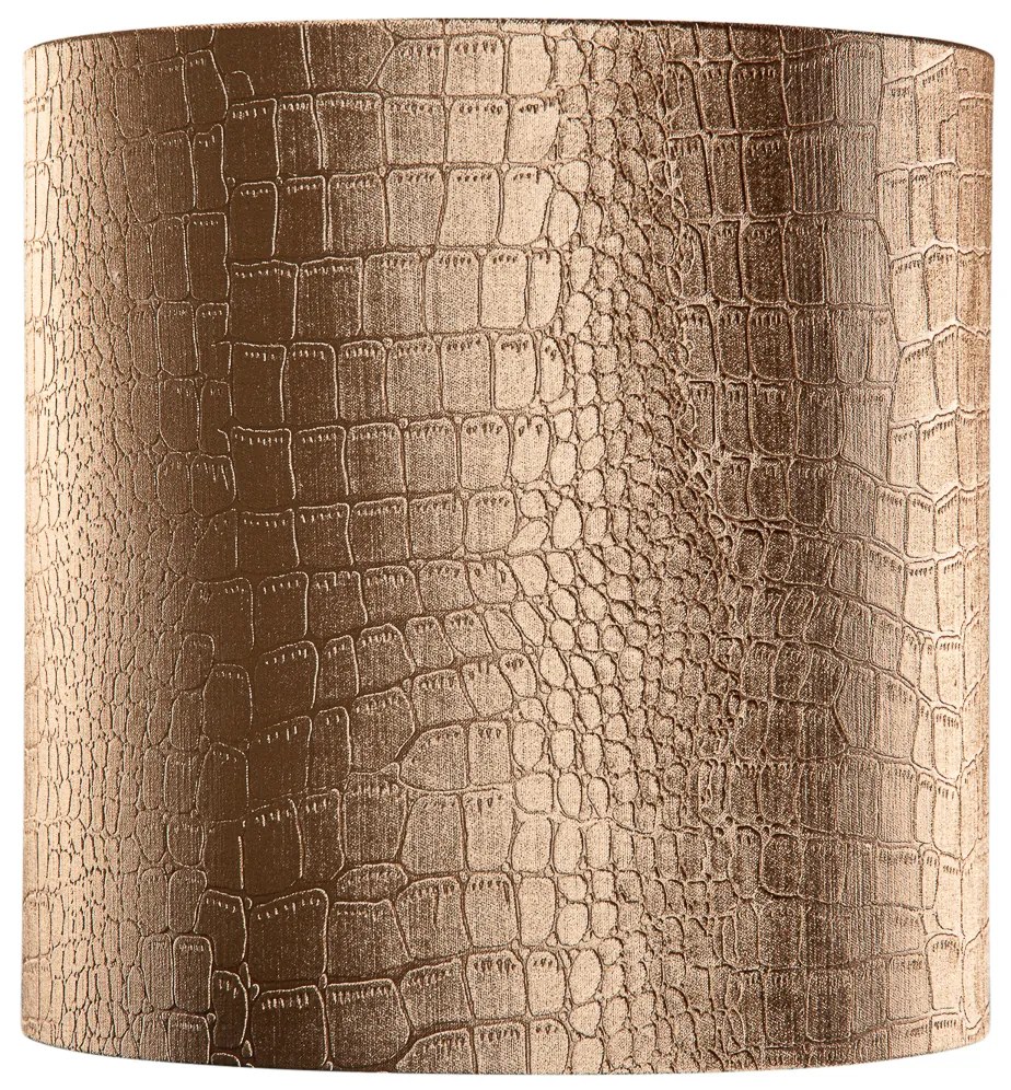 Кадифена абажура с дизайн на крокодил и златно покритие 40/40/40