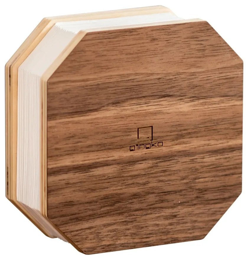Кафява LED затъмняваща се настолна лампа (височина 3,5 cm) Accordion – Gingko