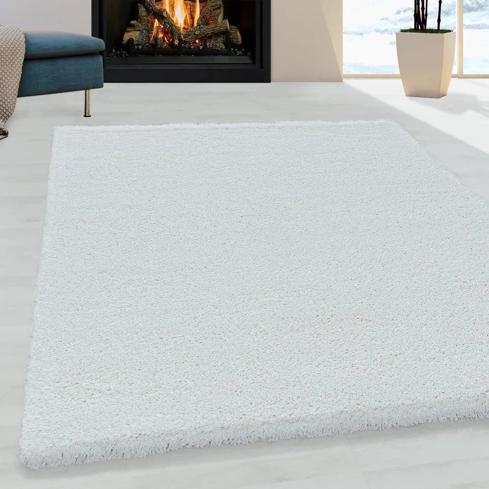 Бял килим 200x290 cm Fluffy – Ayyildiz Carpets