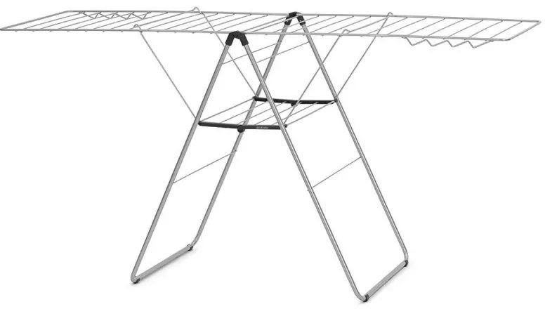 Сушилник за дрехи Brabantia Hangon 1004169, 25 м, 8 закачалки, Регулируем, Заключване за деца, Инокс