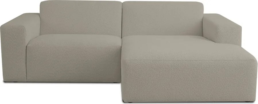 Светлокафяв ъглов диван от букле (десен ъгъл) Roxy – Scandic