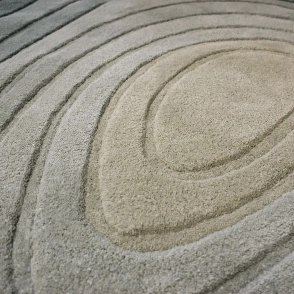 Син вълнен килим 160x230 cm Puddle Ombre Wool – Flair Rugs