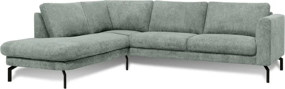 Светлосив ъглов диван (ляв ъгъл) Gomero – Scandic