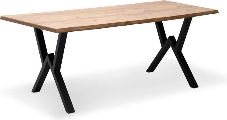 Маса Walter Mdf/металик в цвят акация 160x80x75см.