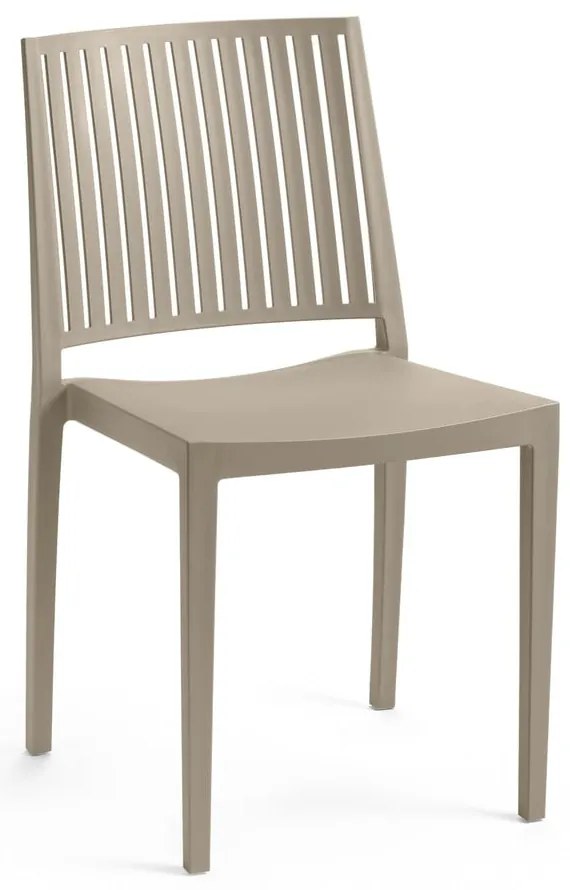 Бежов пластмасов градински стол Bars - Rojaplast