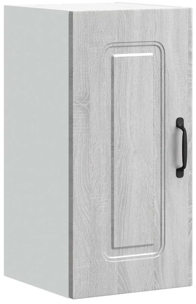 853543 vidaXL Кухненски стенен шкаф, Kalmar, сив сонома, инженерно дърво