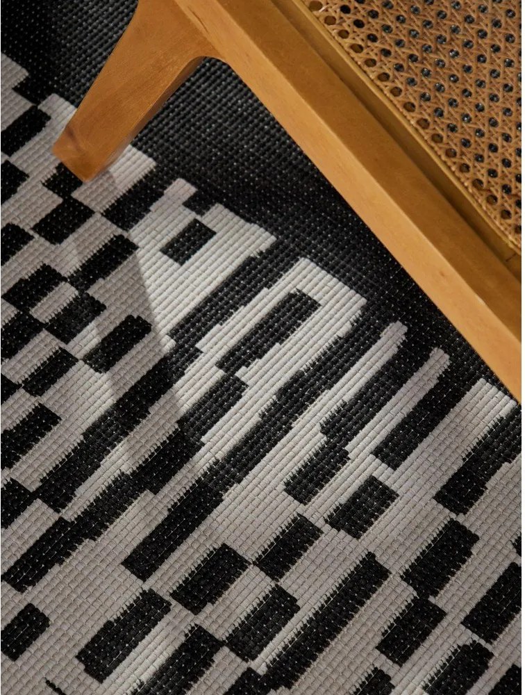 Черен/кремав килим за открито и закрито 160x230 cm Haringey Acacia – Ted Baker