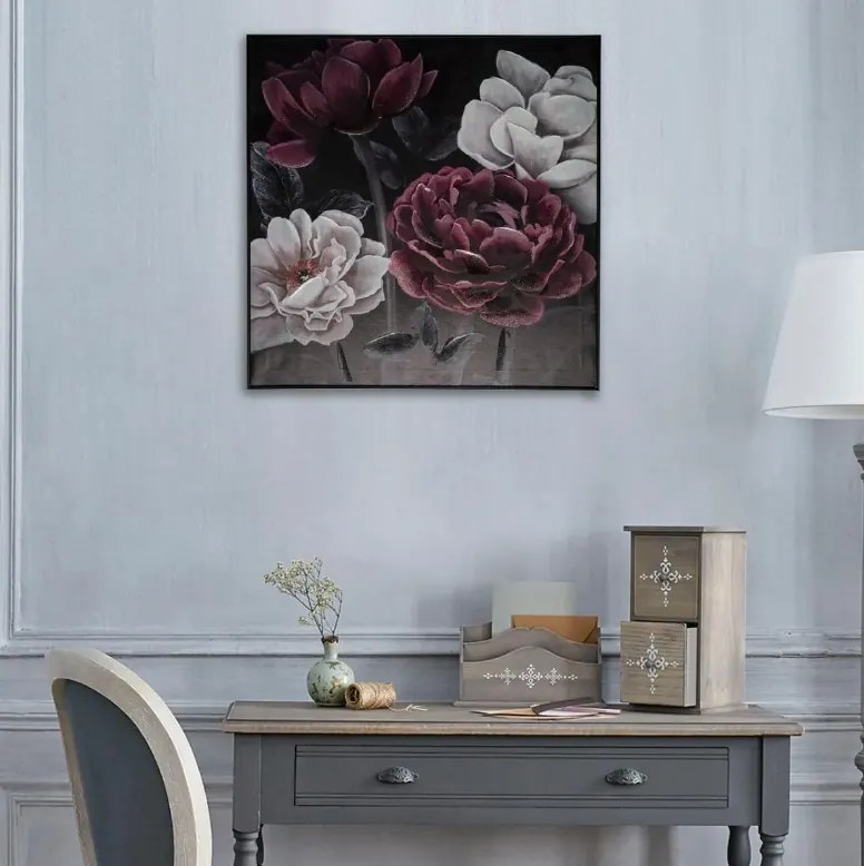 Картина atmosphera Black Flower, 58x58 cm