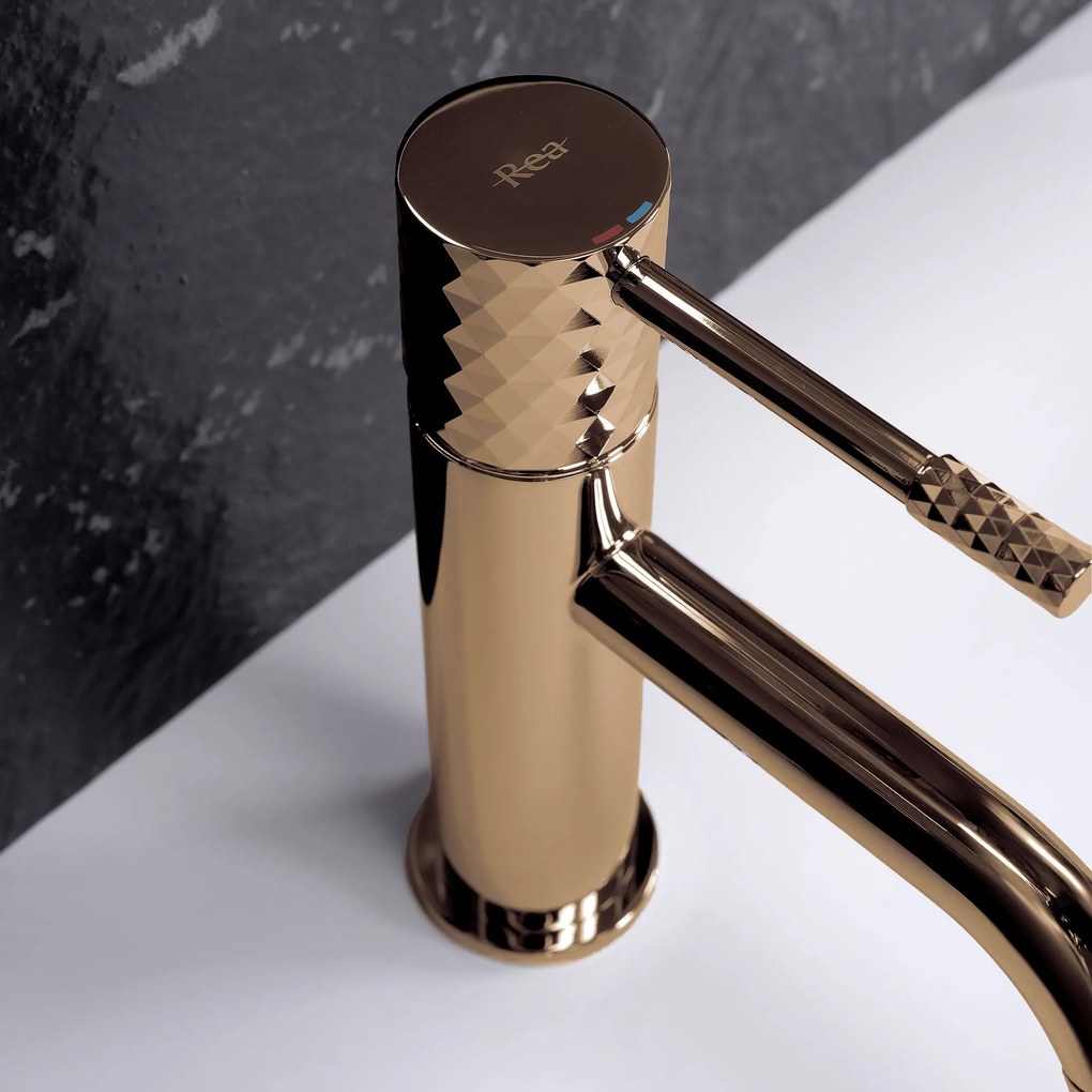 Смесител за мивка Rea Lungo Diamond Copper