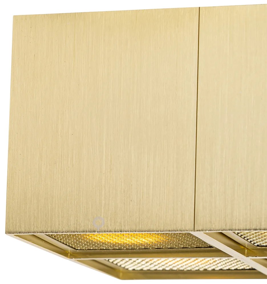 Дизайнерски прожектор златен 4-светлина - Qubo Honey