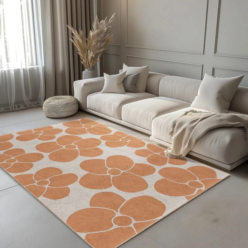 Оранжева пътека подходяща за пране 60x230 cm Orange Meadow – Mila Home