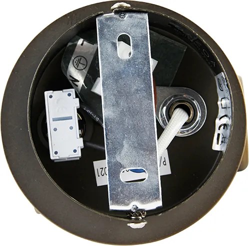 Бронзов стенен прожектор въртящ се и наклоняващ се с превключвател - Karin 1