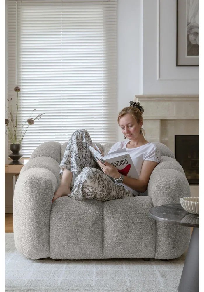 Светлосиво кресло Shell – Miuform