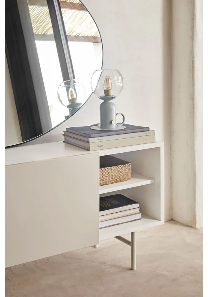 Светлосива и кремава телевизионна масичка 180x56 cm Nube - Teulat