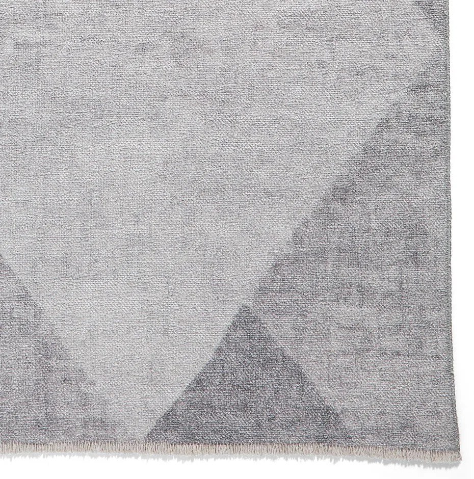 Светлосив килим със смес от памук подходящ за пране 122x170 cm Whisper – Think Rugs