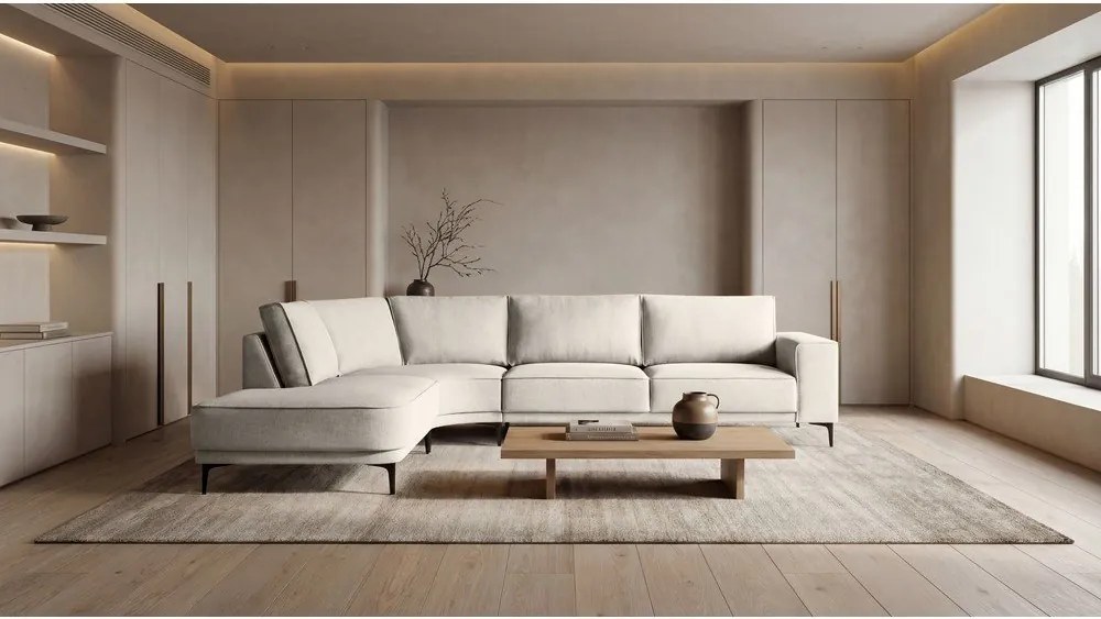 Кремав ъглов диван (ляв ъгъл) Copenhagen – Scandic