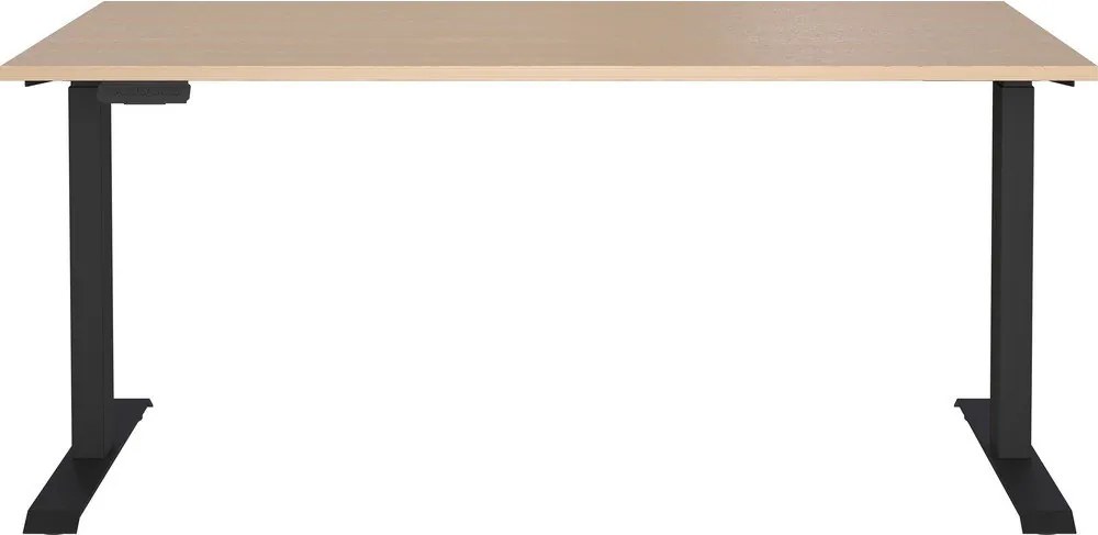 Работна маса с електрическо регулиране на височината с дъбов декор 80x160 cm – Germania