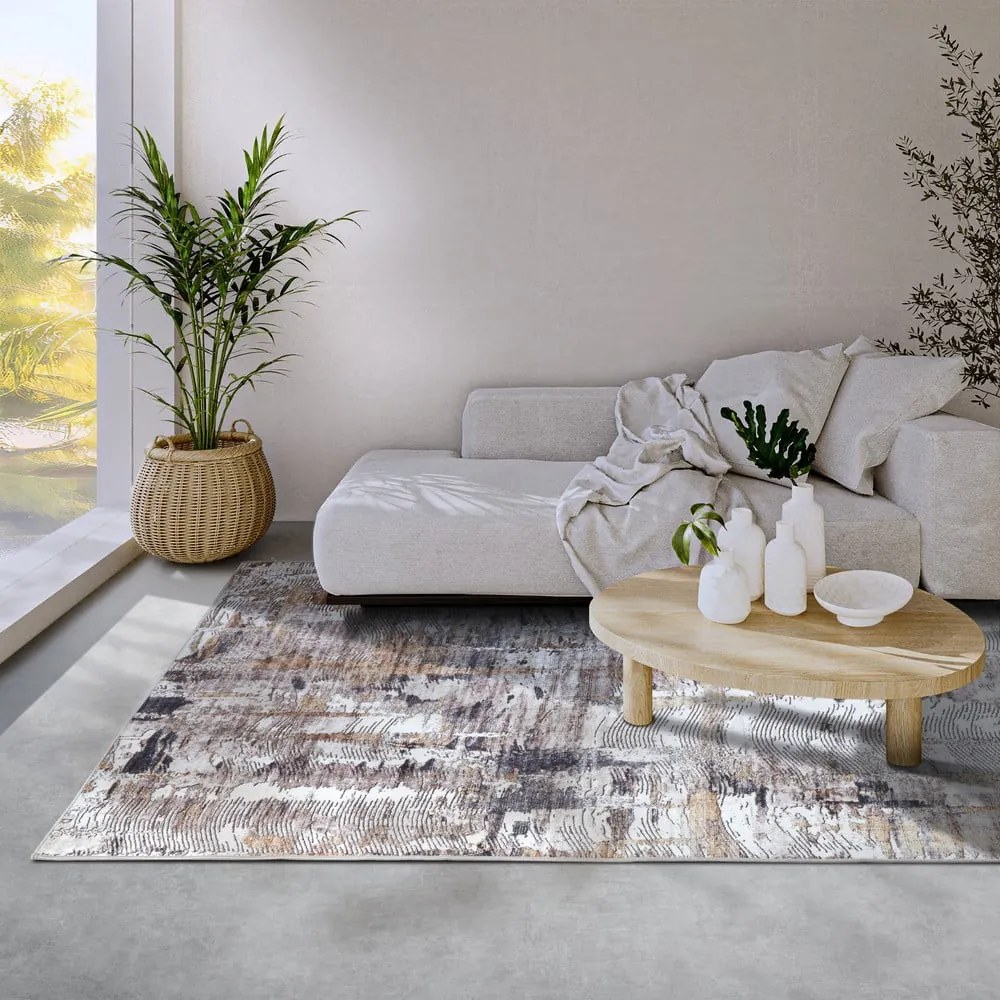 Светлосив килим 160x230 cm Malard Anthracite Gold – Elle Decoration