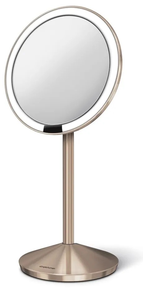 Козметично огледало със светлина/увеличително (10x) ø 12 cm Travel – simplehuman