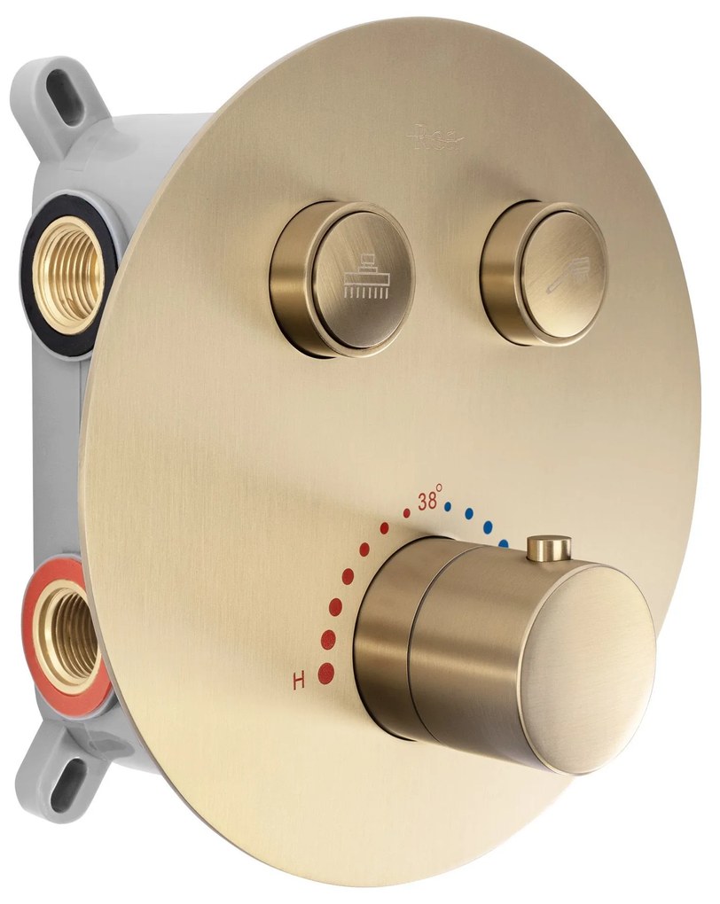 ДУШ СИСТЕМА за вграден монтаж Rea LUNGO BRUSH GOLD BOX