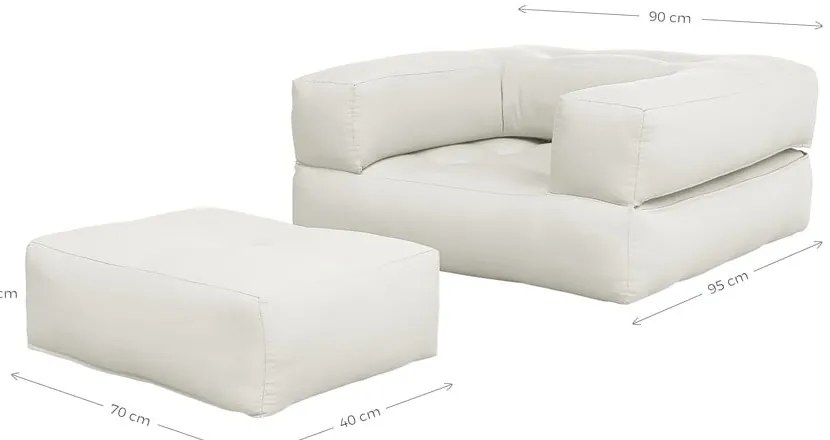 Променлив фотьойл Сив Cube - Karup Design