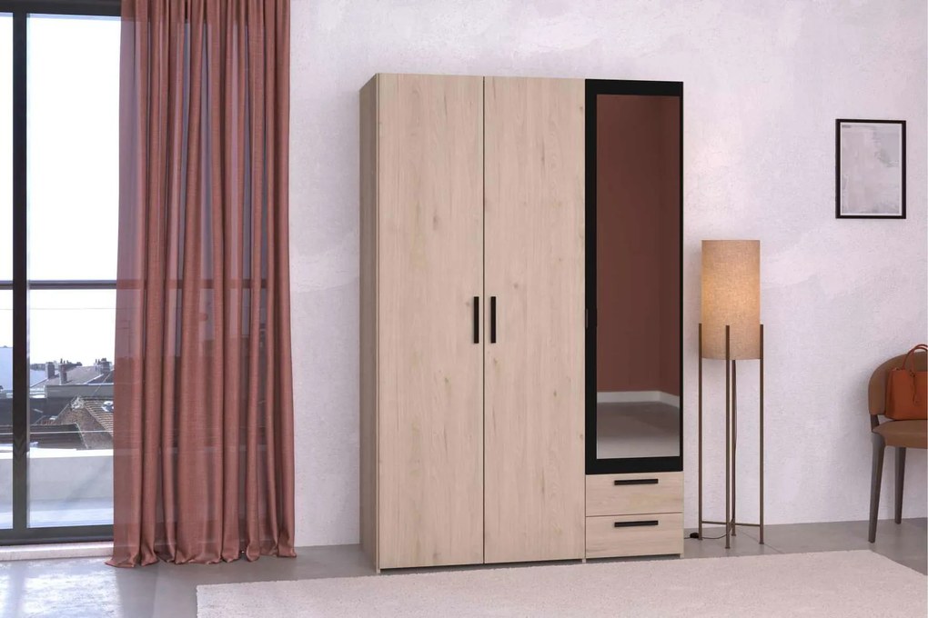Гардероб Dorm 3-врати с огледало- Mauro