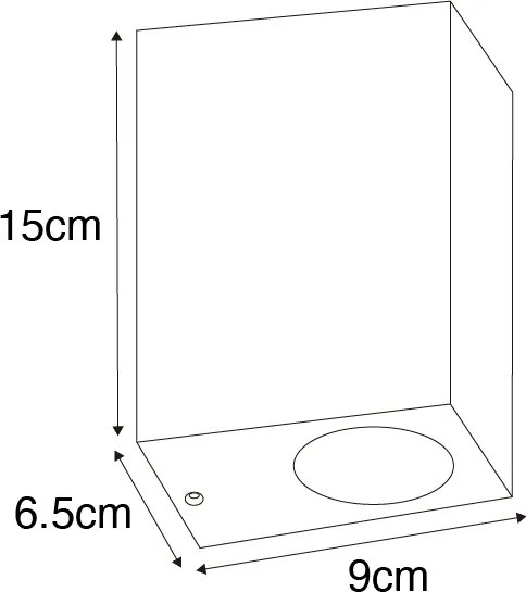 Модерен стенен аплик антично злато 2-светлина IP44 - Baleno