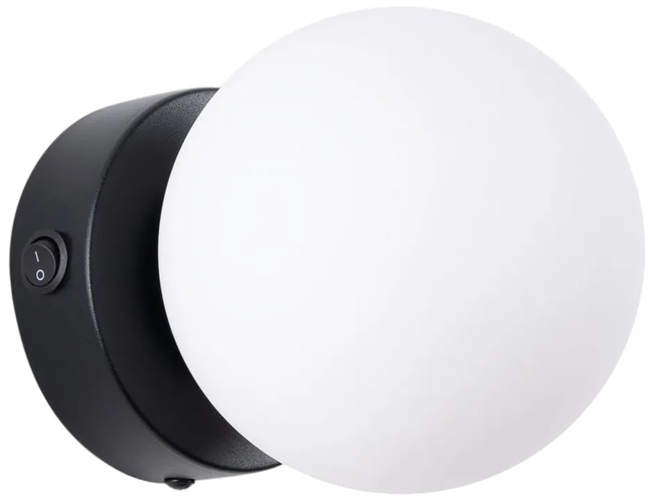 Черно-бяла стенна лампа Blaze – Sollux