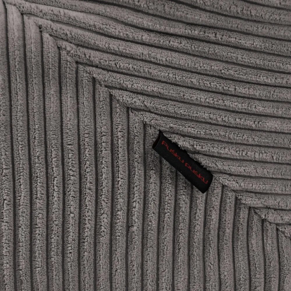 Пуф от рипсено кадифе в тухлен цвят Tube – SLOWDOWN