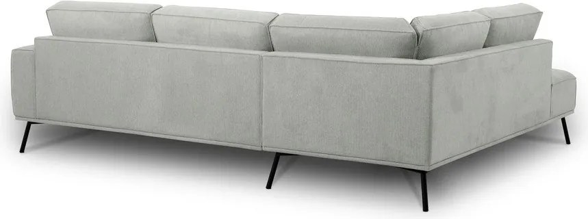 Светлосив шенилов ъглов диван (ляв ъгъл/L форма) Amsterdam – Scandic